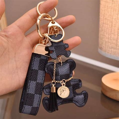 supreme louis vuitton bear|louis vuitton teddy bear keychain.